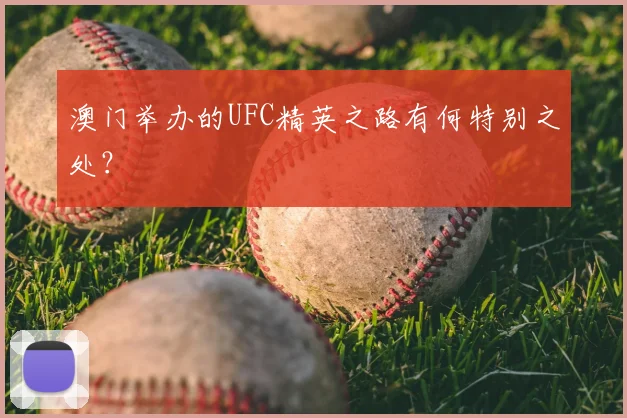 澳门举办的UFC精英之路有何特别之处？